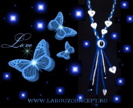 COLIERE HANDMADE LC-BIJOU BLEU 1